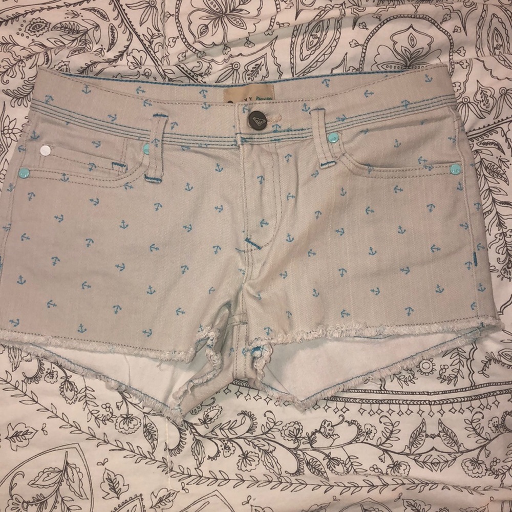 Roxy Tan Anchor Shorts, Size 26